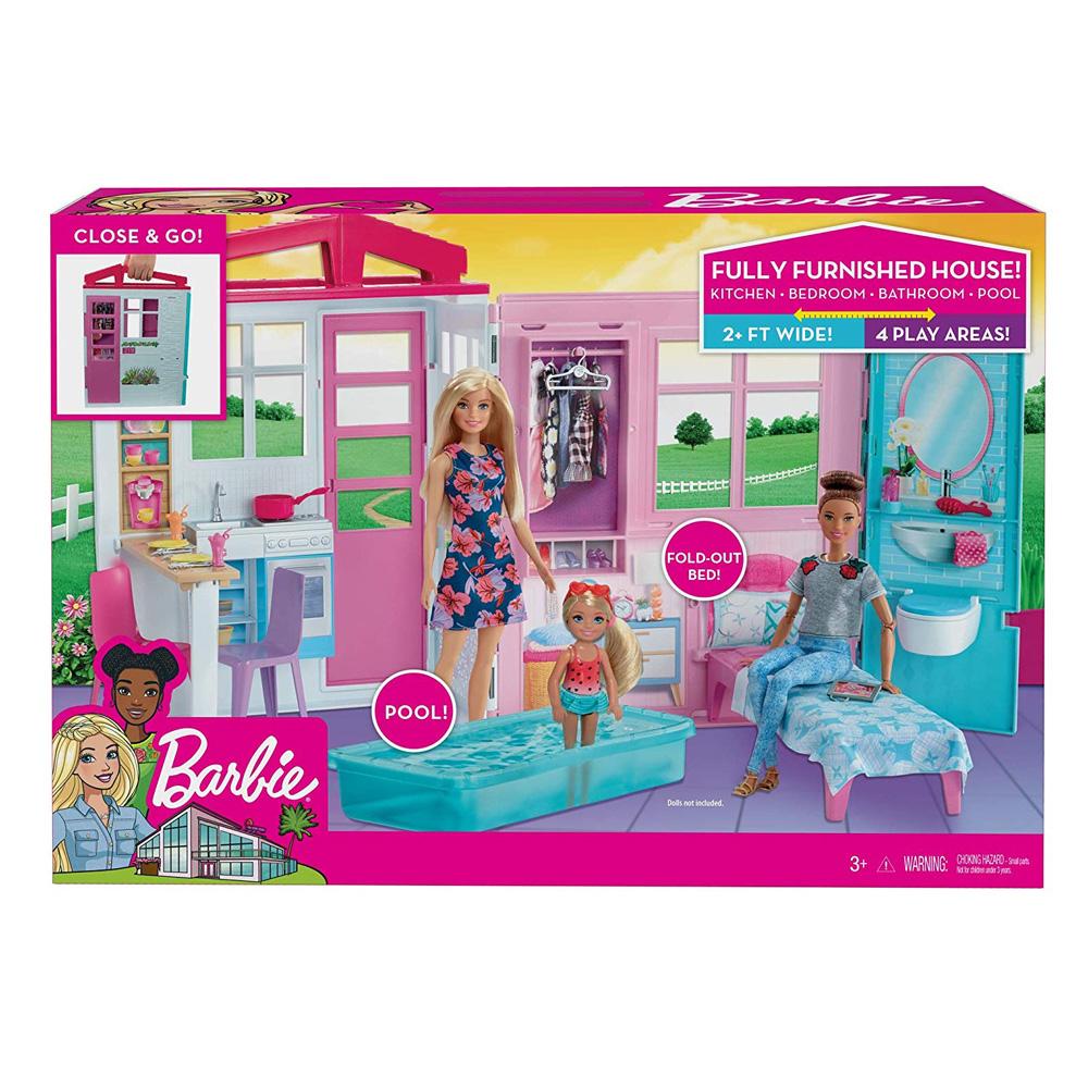 منزل باربي ومسبح السباحة
