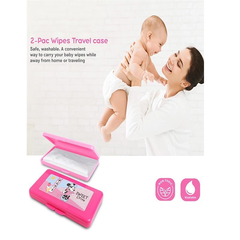 Disney Minnie Mouse Baby Wipe Case Pink - 2 Packs