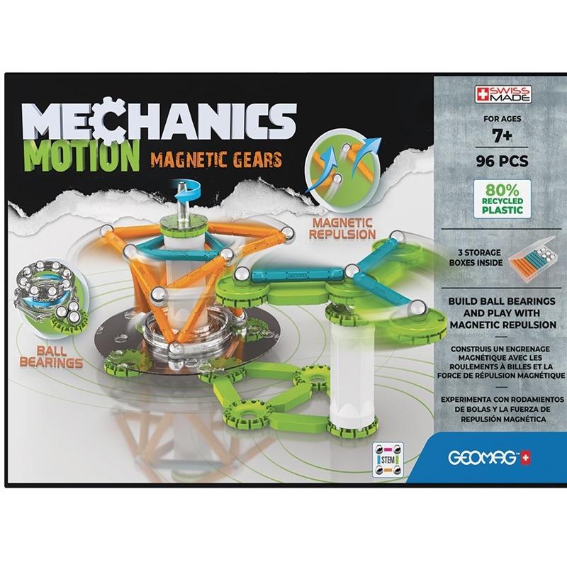 Geomag Mechanics Motion Recycled 2 Magnetic Gears - 96 Pcs