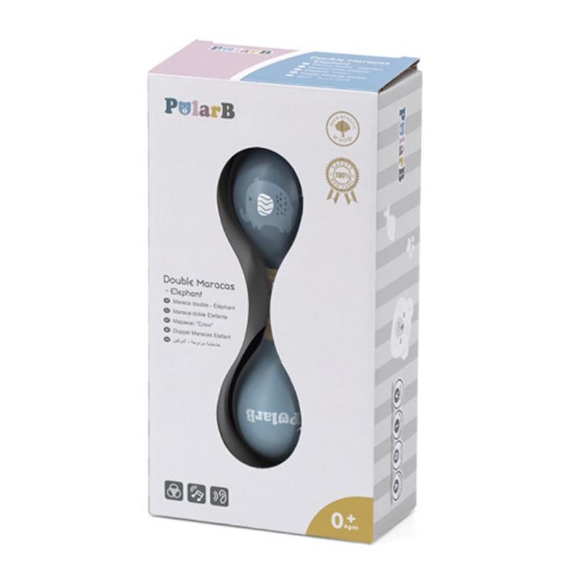 VIGA PolarB Children's Wooden Maracas - Blue