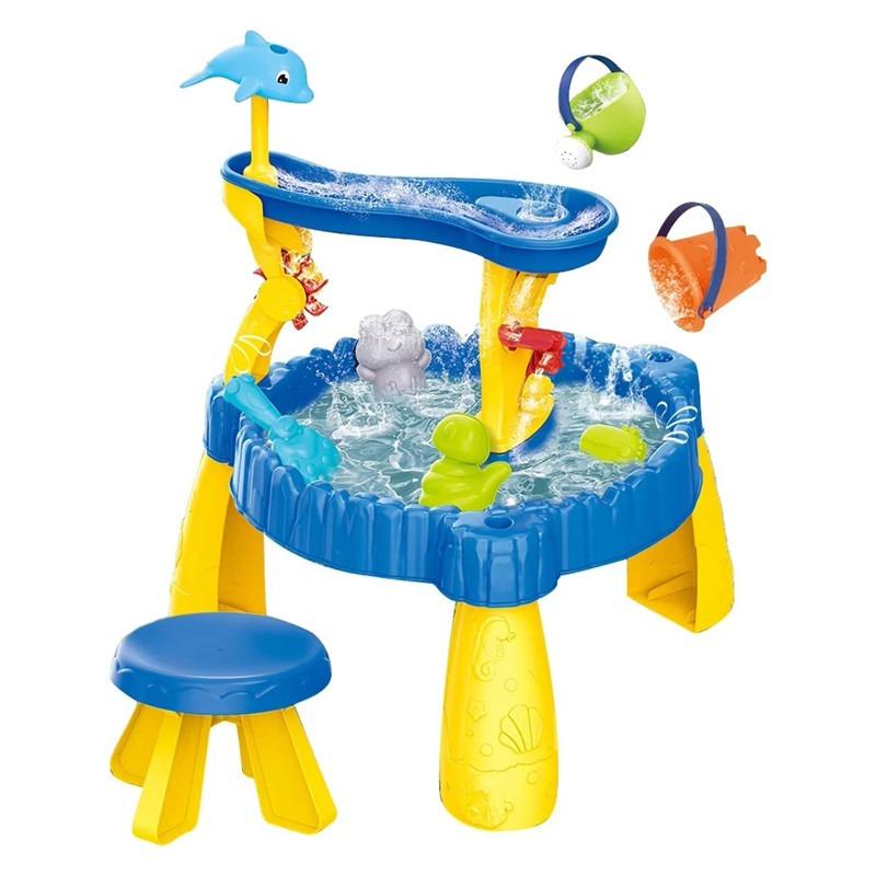 اتش جي - مجموعة طاولة الرمل والماء 2 في 1