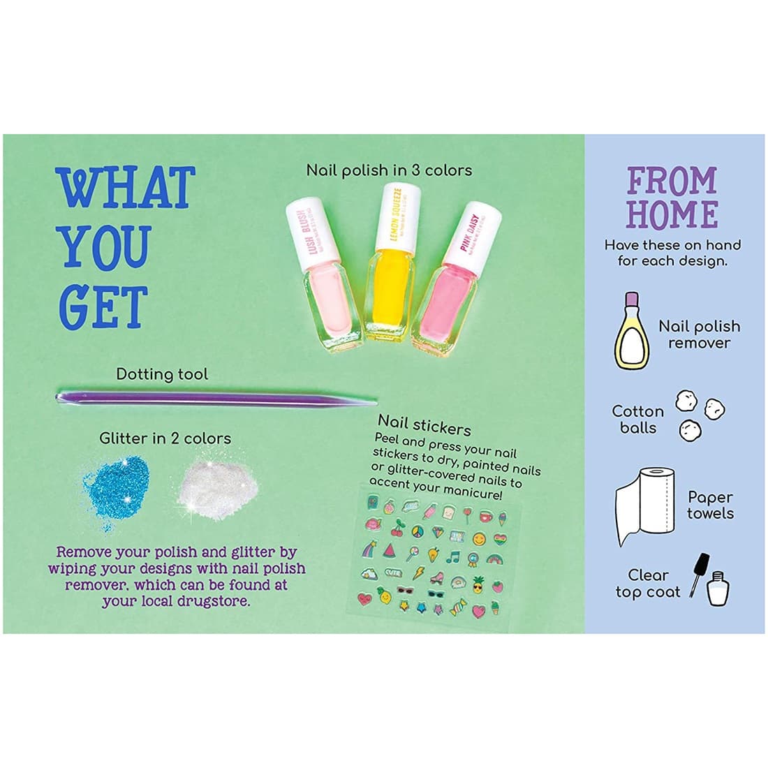 Klutz Glitter Party Nail Studio Activity Kit