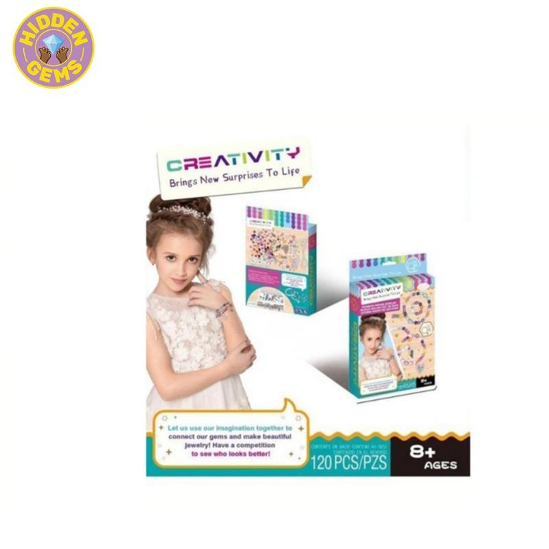 مجموعة صنع المجوهرات الإبداعية من الخرز للأطفال