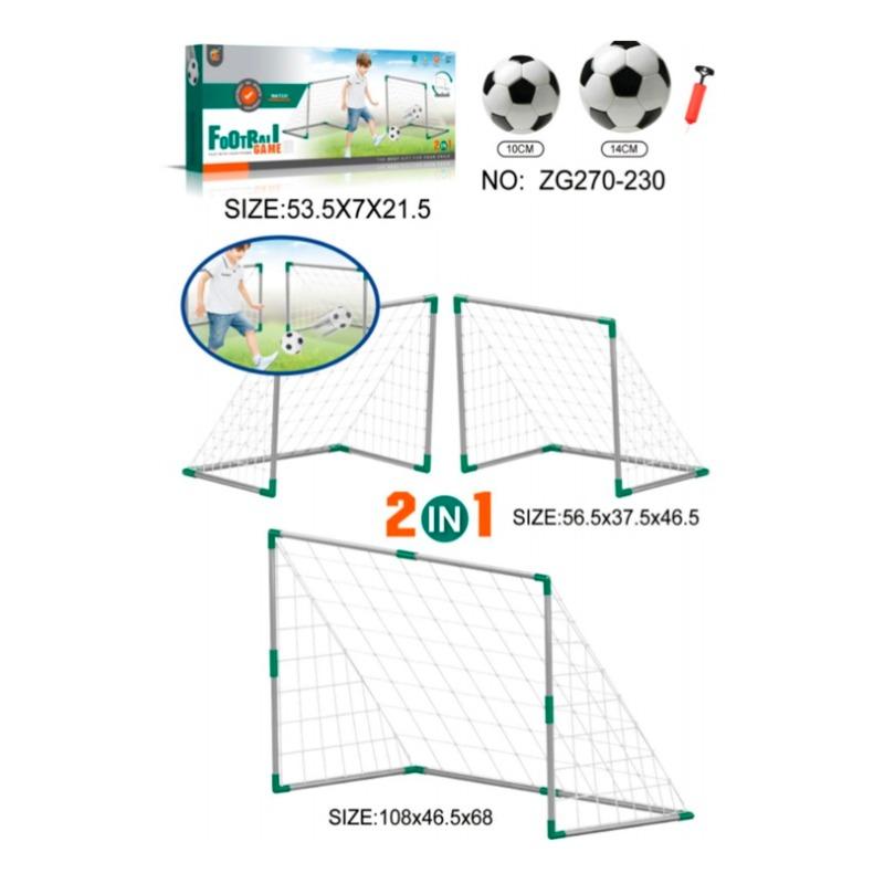 Football Goal Set - Green And Grey