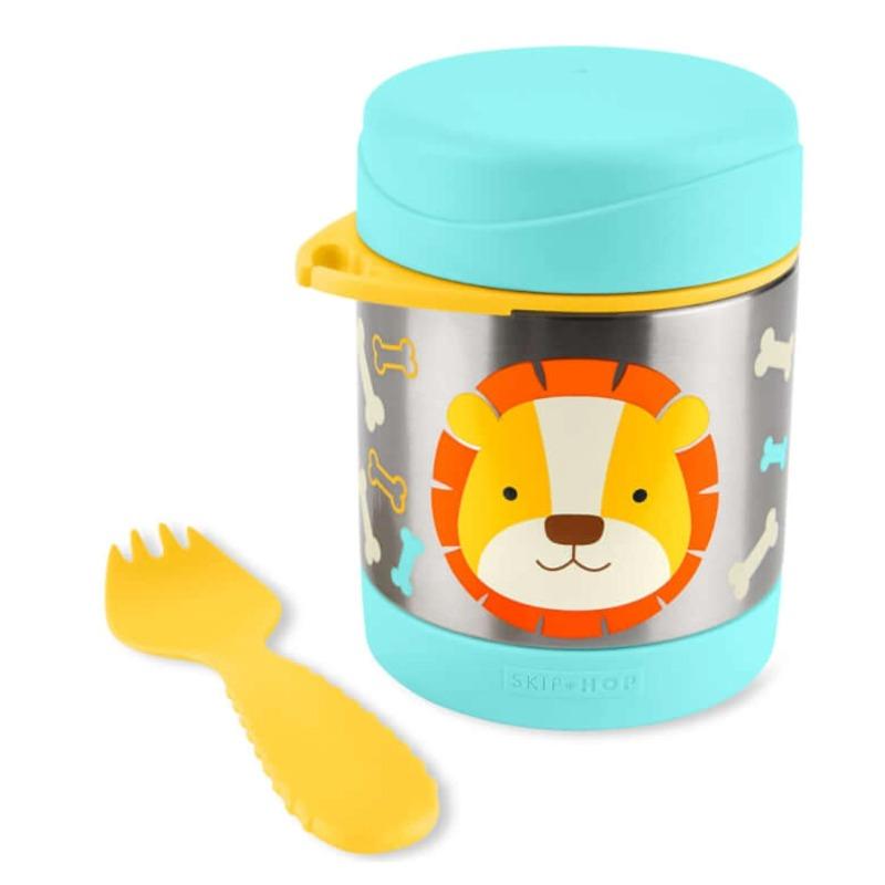 جرة طعام حديقة الحيوان شكل أسد