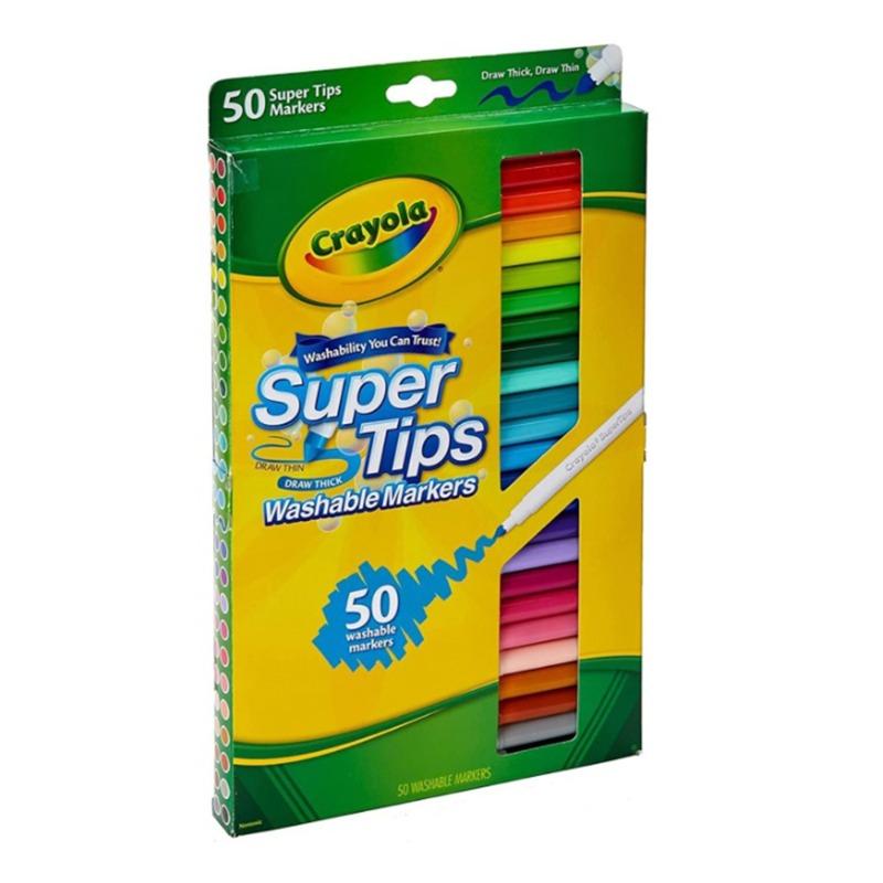 Crayola Washable Felt-Tip Markers -50 Colour