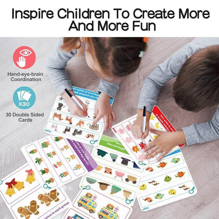 Wiple Clean Early Learning Cards - Spot The Defference