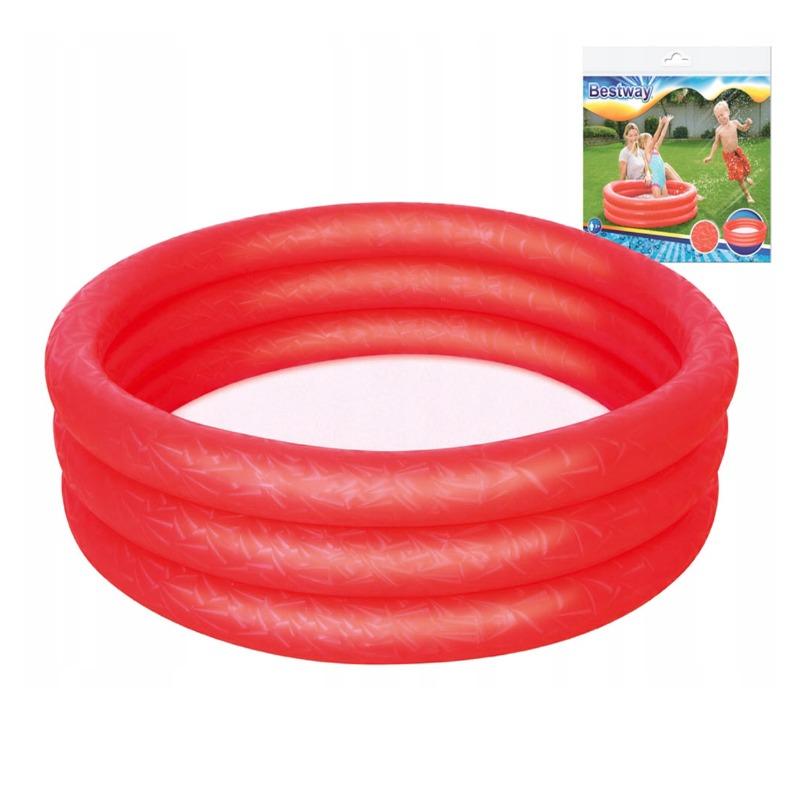 بيست واي - مسبح قابل للنفخ لون أحمر