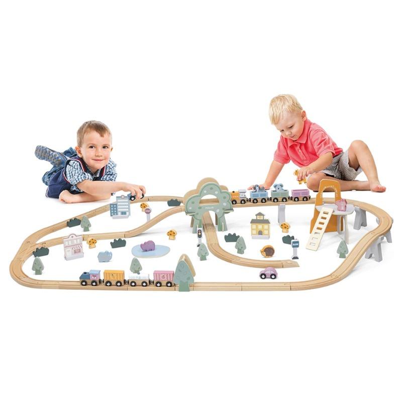 VIGA Train Set - 90 Pcs