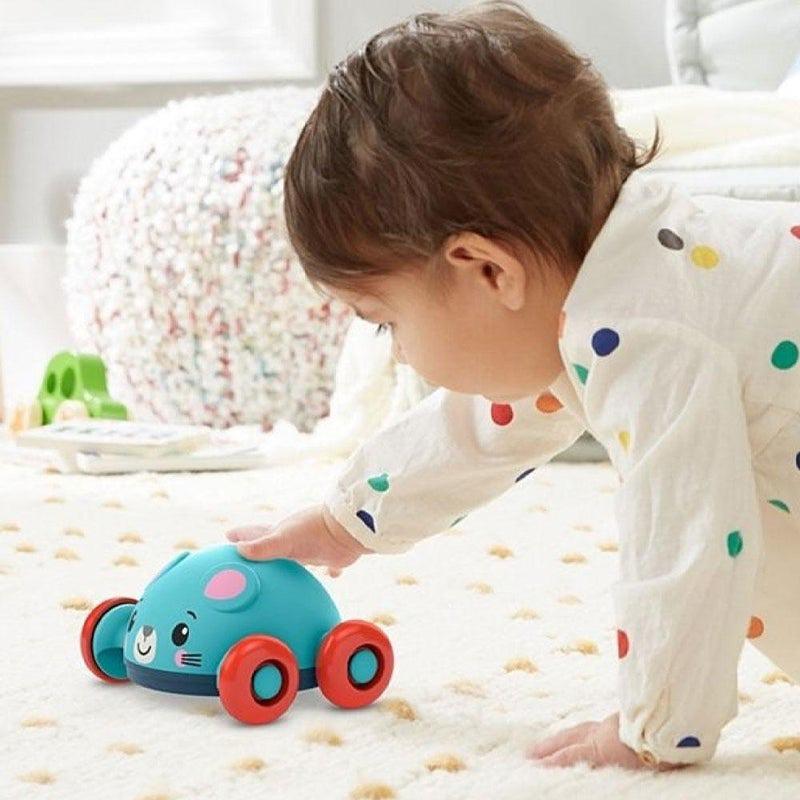 Fisher-Price Roll Pop And Zoom Friends Toy Vehicle - Light Blue
