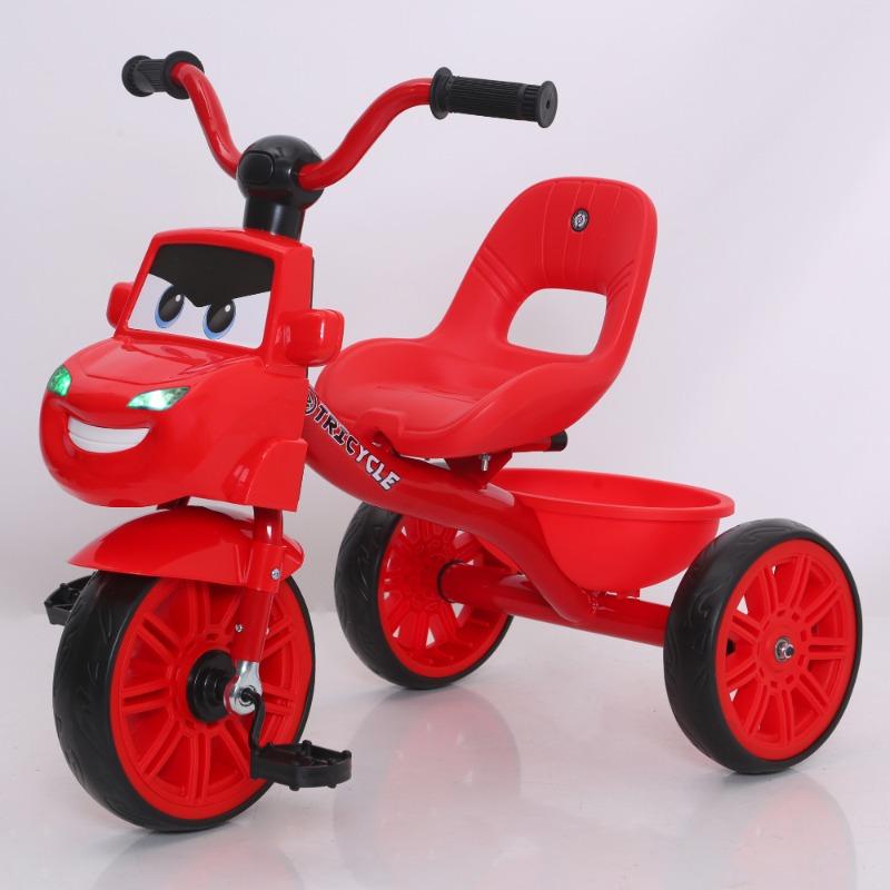TOBBI Kids Tricycle with Light & Music – Red