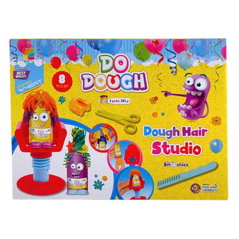 دو دو - مجموعة لعب صلصال ستوديو تصميم الشعر - 8 قطع