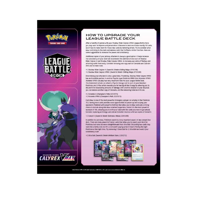 Pokemon Calyrex Vmax League Battle Deck