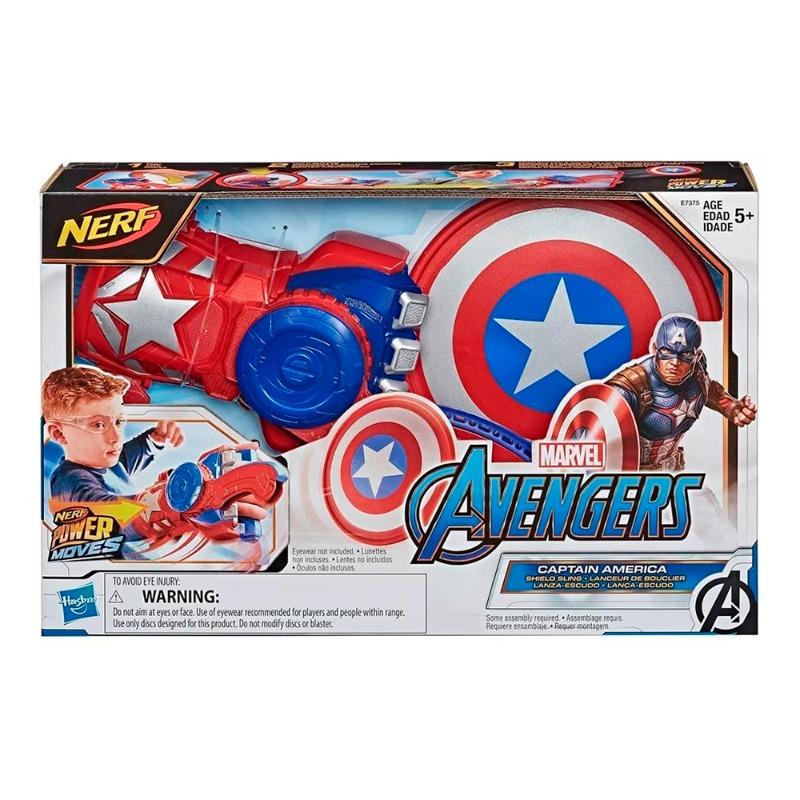 Nerf Marvel Avengers Captain America Shield Sling Disc-Launching