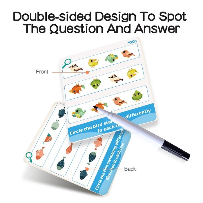 Wiple Clean Early Learning Cards - Spot The Defference