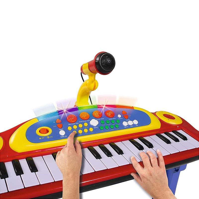 اشتري 1 واحصل على 1 مجانا سيمبا لوحة بيانو + ماكيروفون ستاند طويل