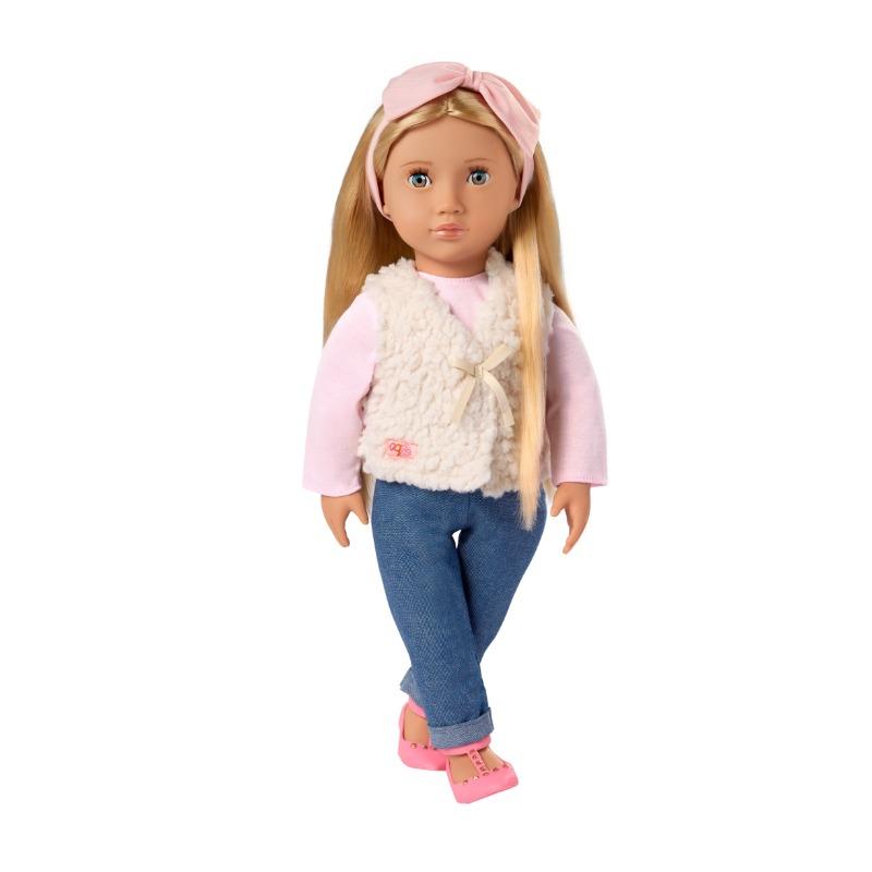 أور جينيريشن - دمية إيمي مع سترة الفرو مقاس 18 انش