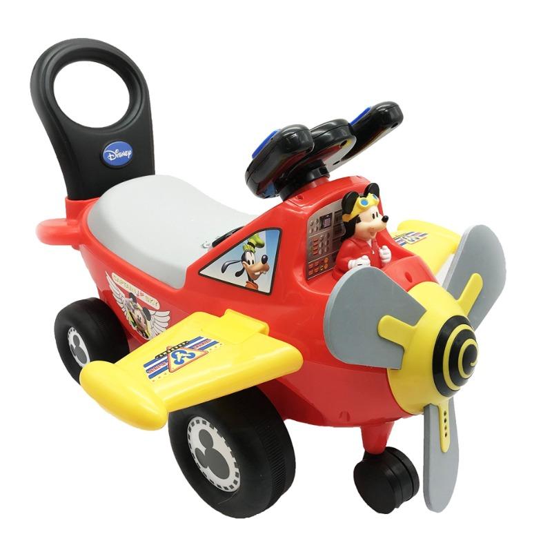 Kiddieland Toys Disney Mickey Mouse Airplane Light and Sound Ride-on