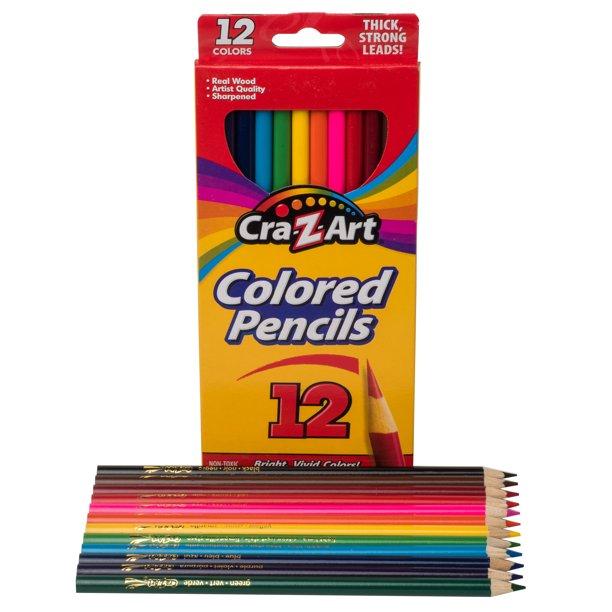 Cra-Z-Art Coloured Pencils Peggable - 12 Color