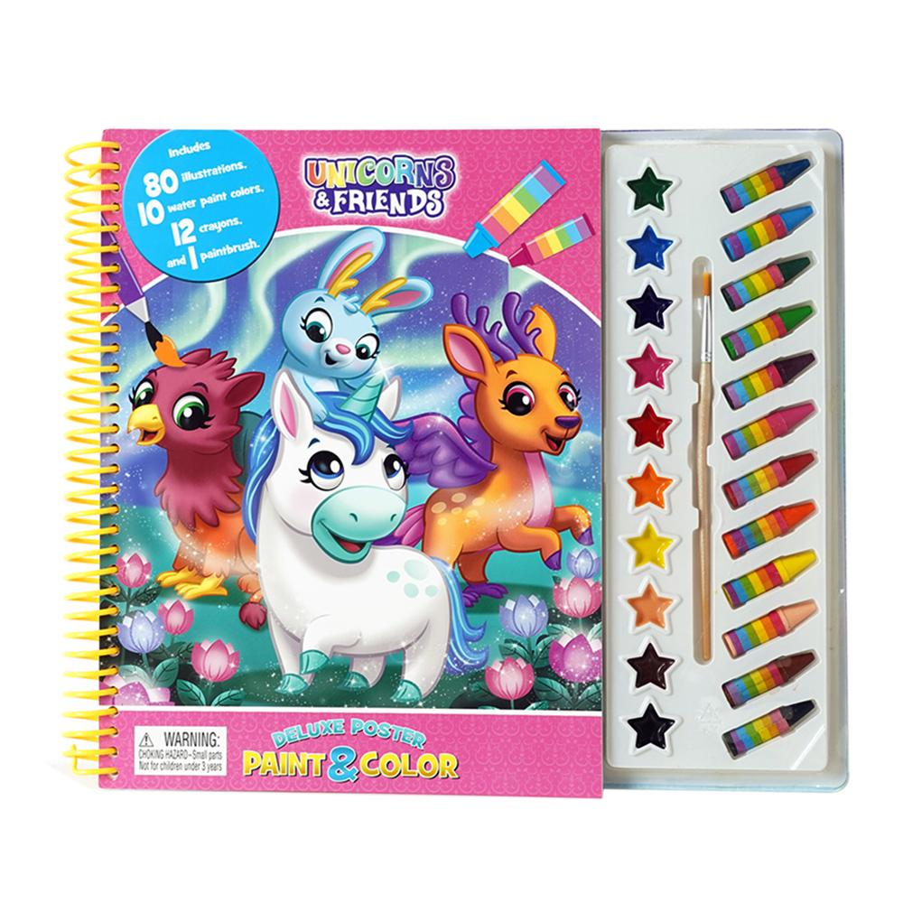 Unicorns And Friends Deluxe Poster Paint And Color