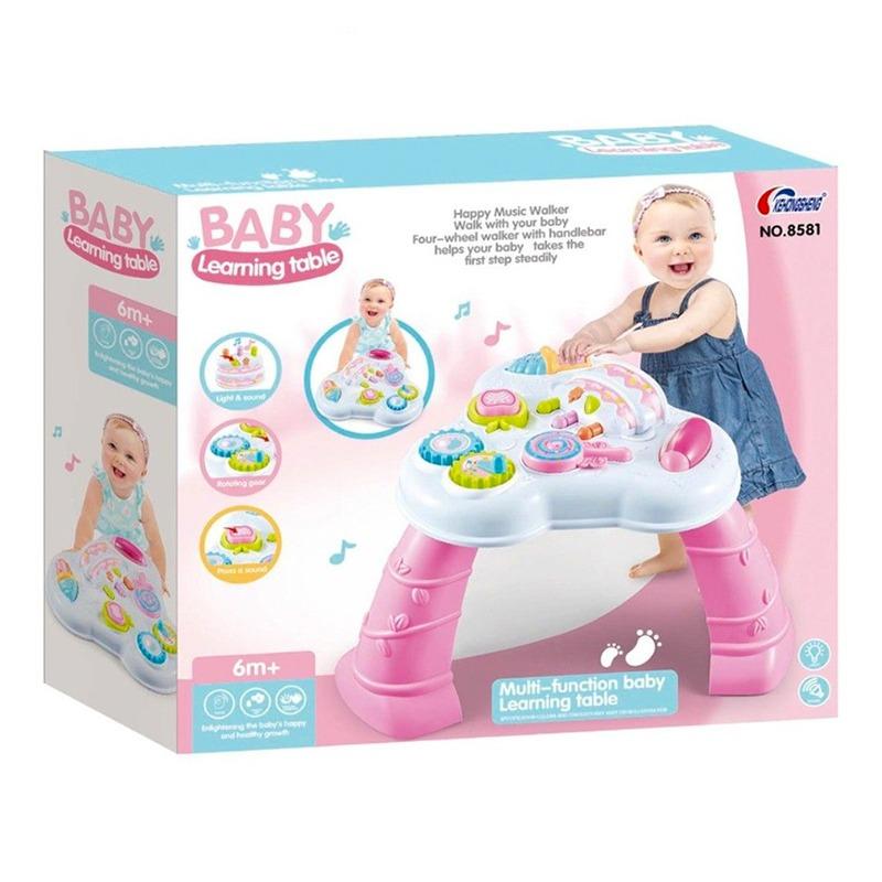 Baby Activity And Learning Table With Music - Pink