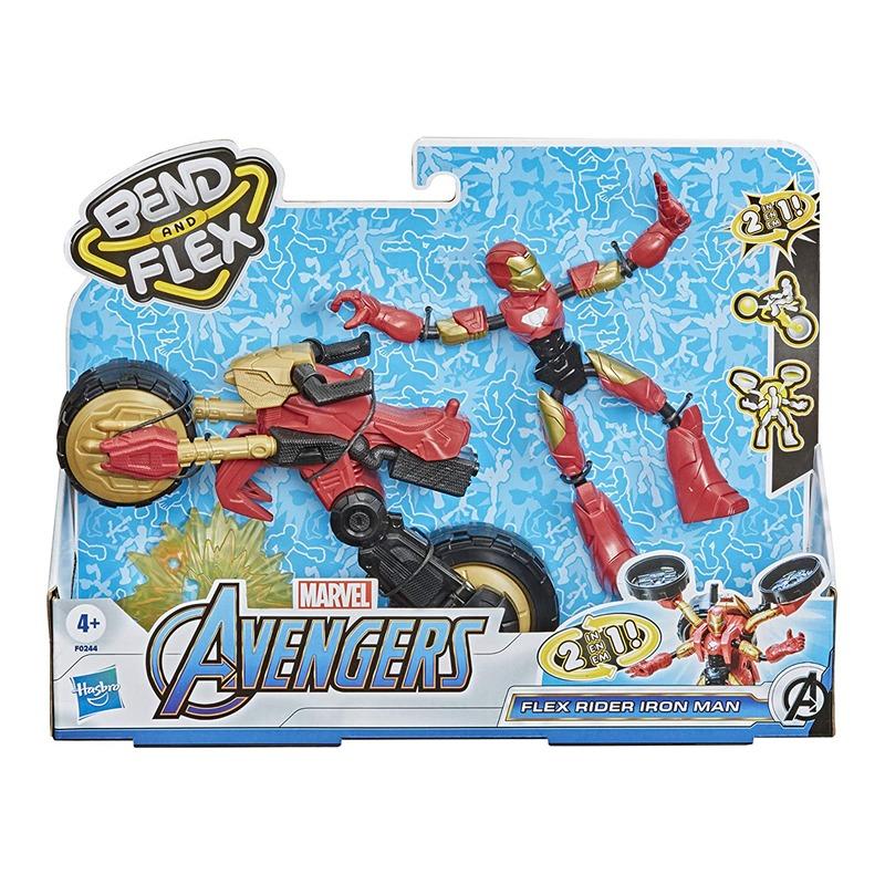 Marvel - Bend and Flex Rider Iron Man Action Figure 6 inch