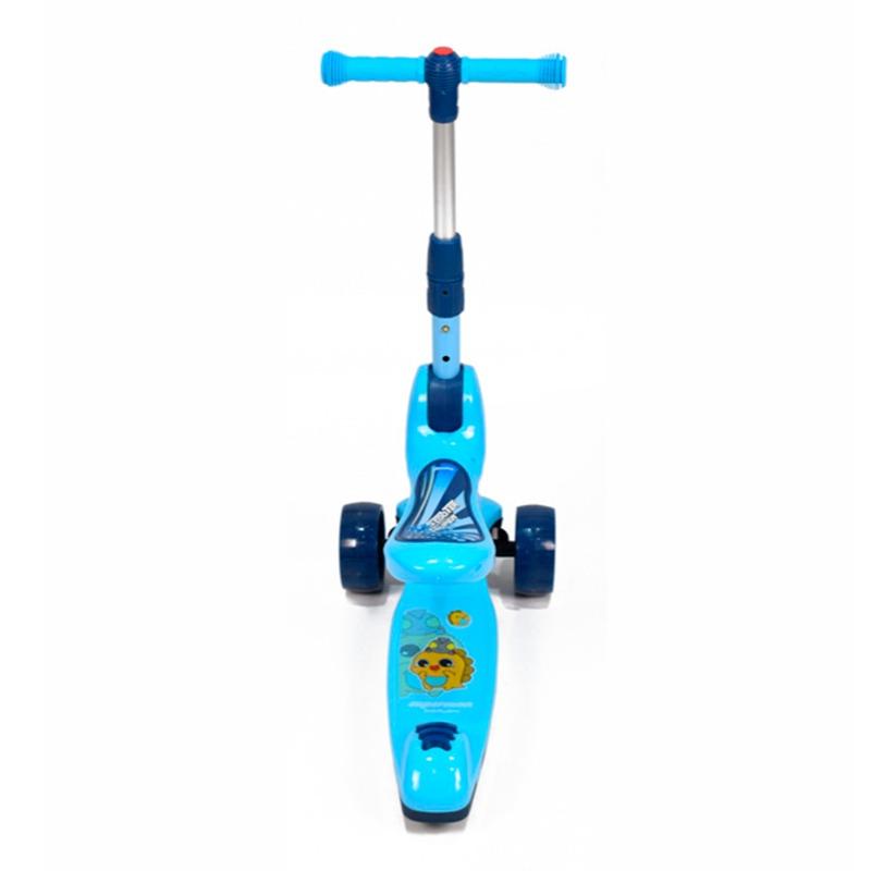 Amla Three Wheels Scooter With Music - Light Blue