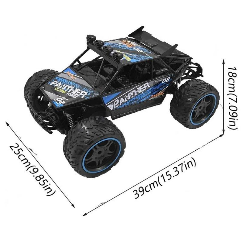 فنسيرز - سيارة هاي سبيد مقياس 1:10 كبيرة الحجم بجهاز تحكم عن بعد - أزرق