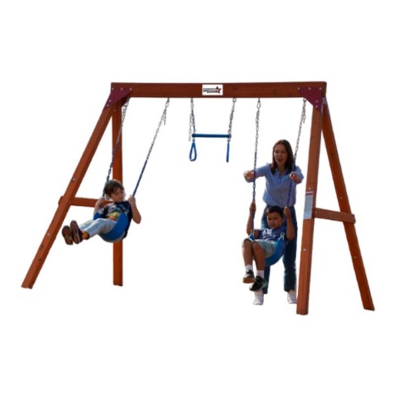 Dynamic Sports Arabian Eagle Wooden Swing Set