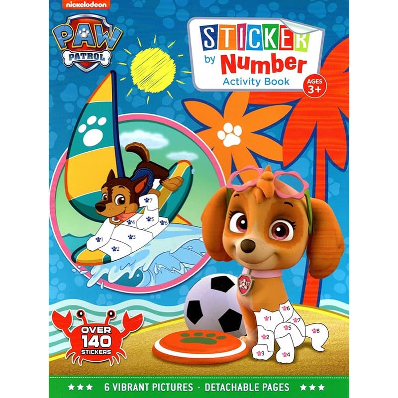 Paw Patrol Sticker By Number Activity Book