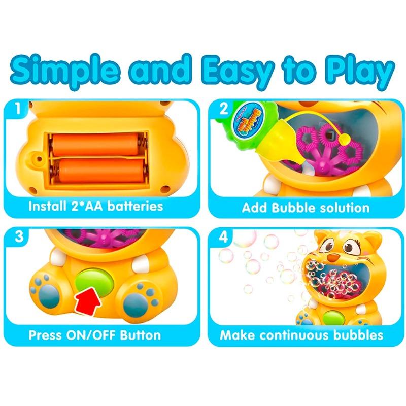 بابل فن - ماكينة صنع الفقاعات بتصميم القطة