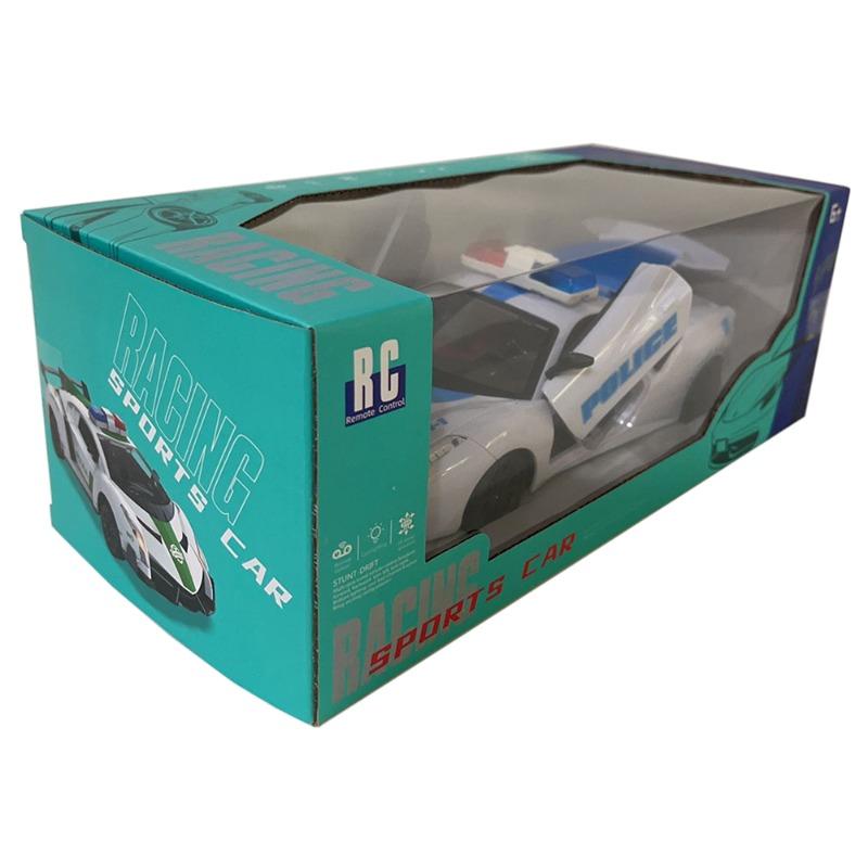 سيارة سباق رياضية للشرطة بمقياس 1:16 مع إضاءة