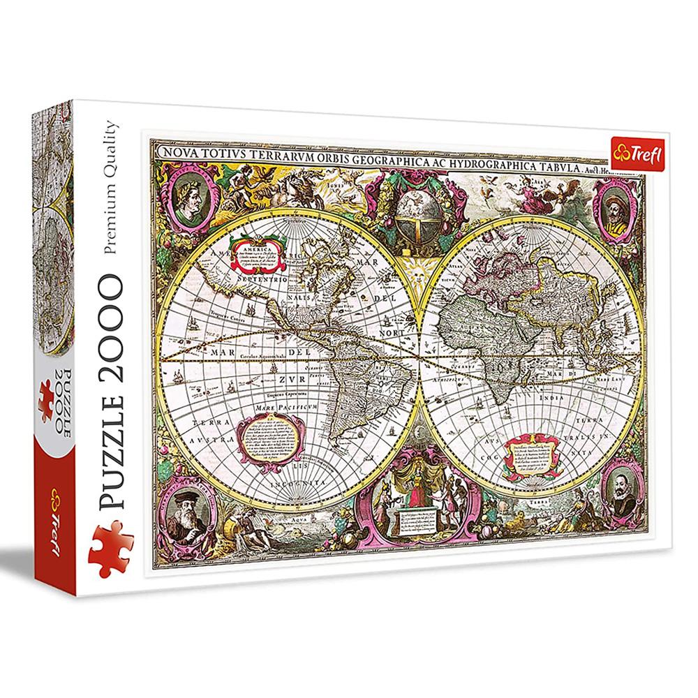 Trefl - A New Land And Water Map Of The Entire Puzzle - 2000 Pcs