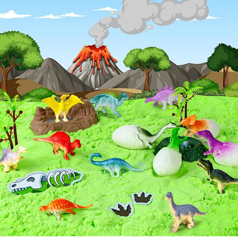 dinosaur play sand toy