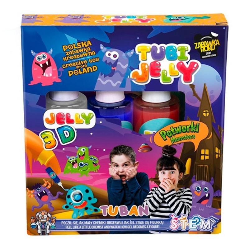 Tuban Toby Jelly 3D Monsters Set - 3 Colors