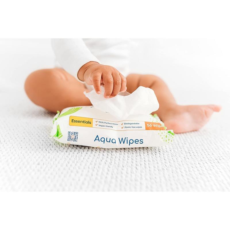 Aqua Wipes Essentials Single Pack - 56 Wipe
