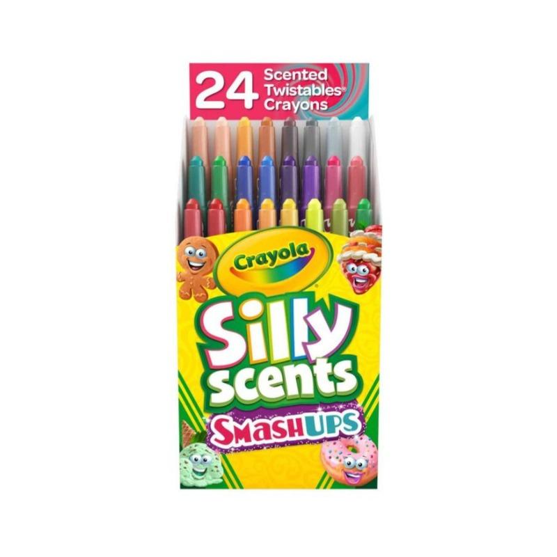 Crayola Silly Scents Smash Ups Mini Twistables Scented Crayons - 24 Pcs