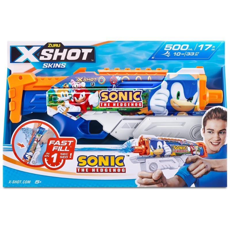 X-Shot Water Fast-Fill Skins Sonic Hyperload Blaster