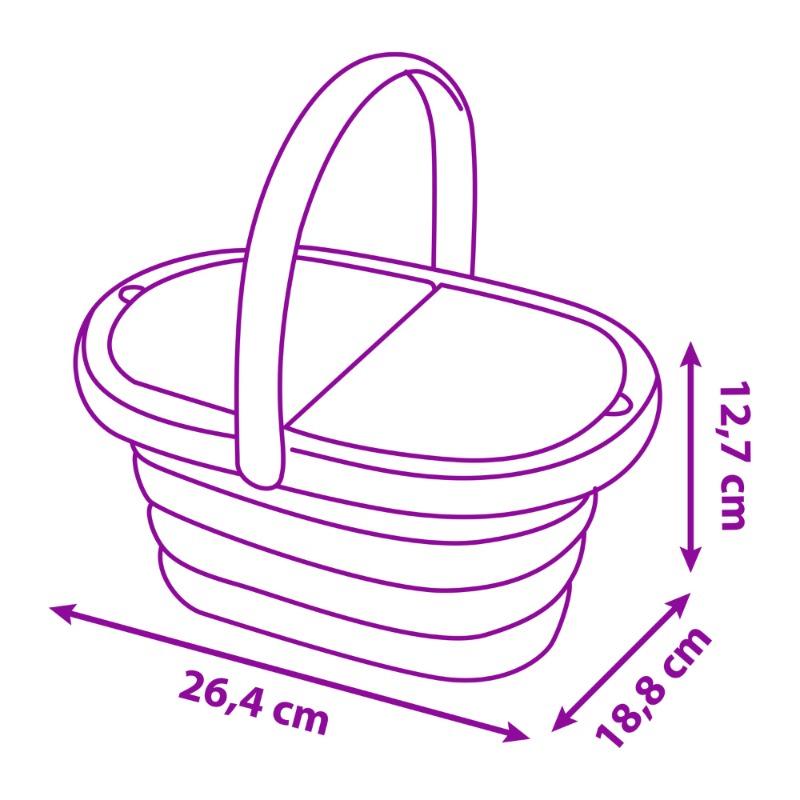 Stitch Picnic Basket – Pink