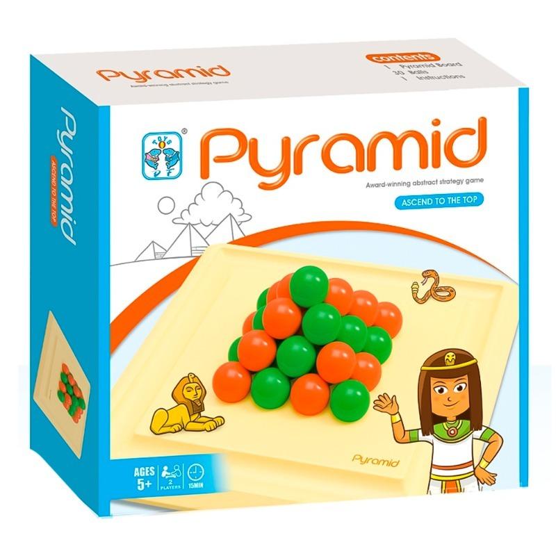 حزمة - لعبة هرم كرات التراص لون أبيض وأسود + هرم كرات التراص لون أخضر وبرتقالي