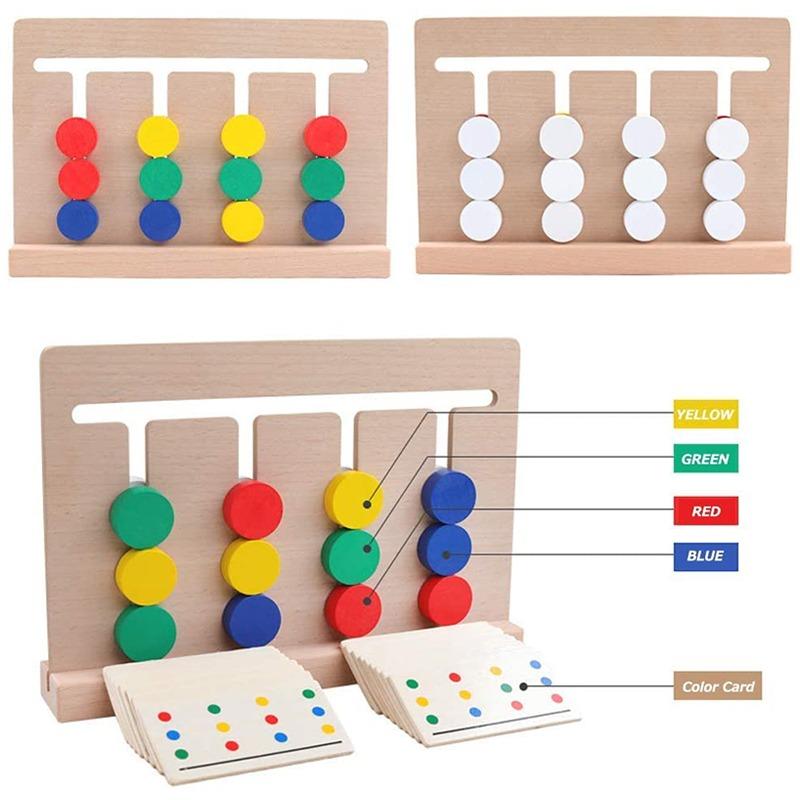 لعبة الألوان الخشبية