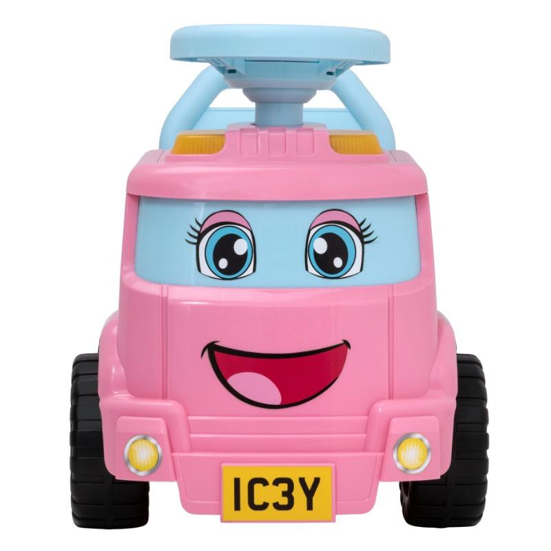 إيفو - عربة ركوب ماي فيرست فوت شاحنة الأيس كريم لون وردي