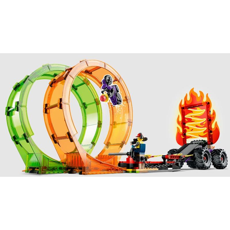 ليجو سيتي - مجموعة بناء مسار السيارات أرينا المزدوج 60339