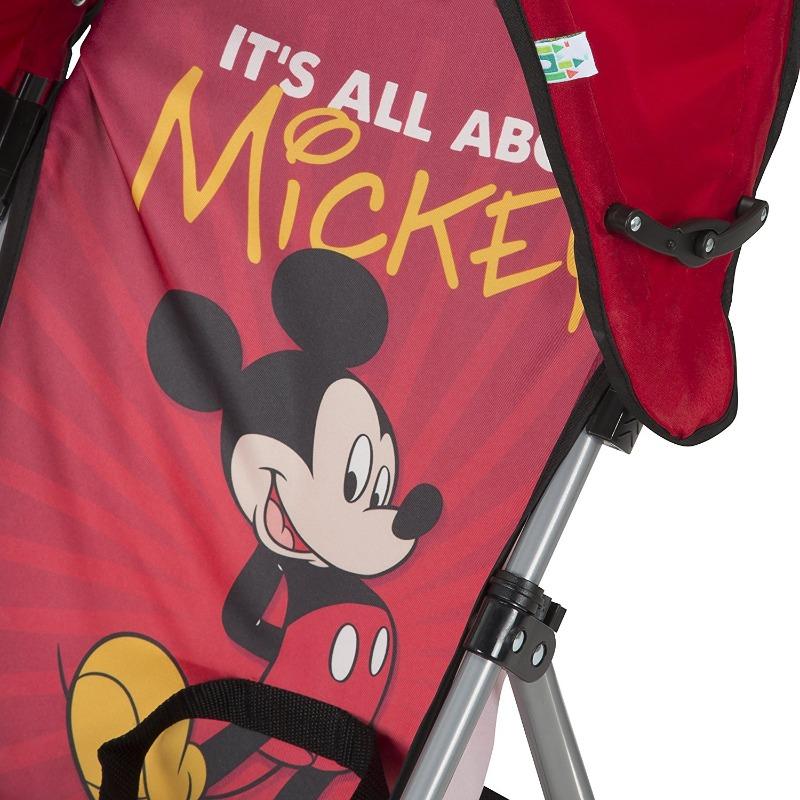 Disney I Love Mickey Umbrella Stroller With Canopy - Red