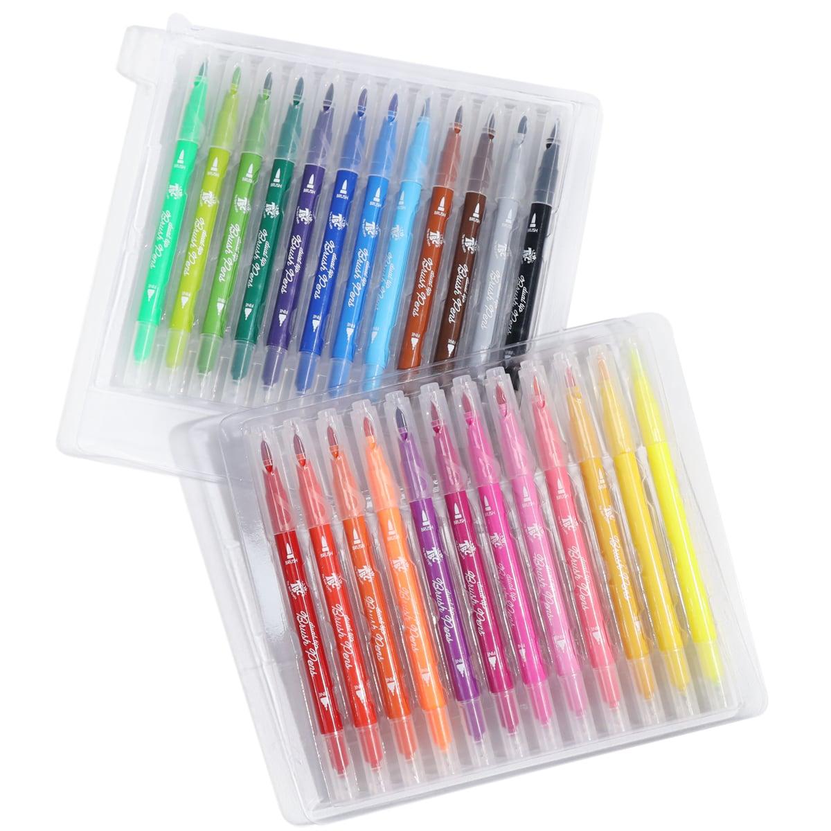 ألوان بفرشاة رأس مزدوجة - 24 لون