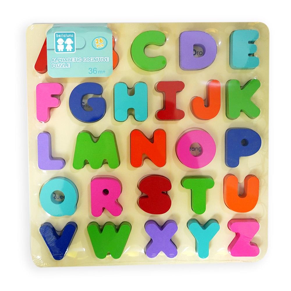 لعبة تعلم الحروف الأنجليزية الخشبية