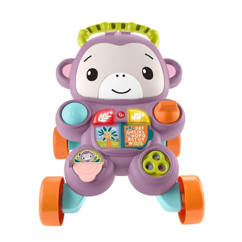 Fisher Price Learn With Me Purple Monkey Baby Walker