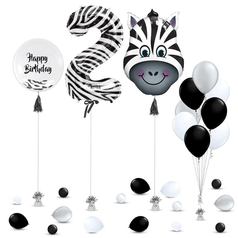 Birthday Decoration Set Zebra - Shape 1