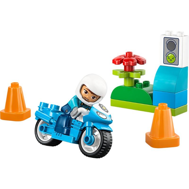 Lego Blue Police Motorcycle 11 pieces