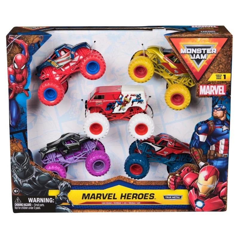 Monster Jam Marvel Heroes - 5 Pack
